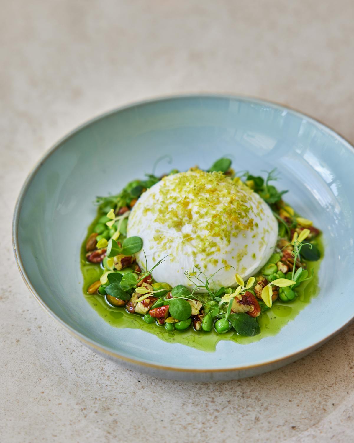 a bowl of food on a plate