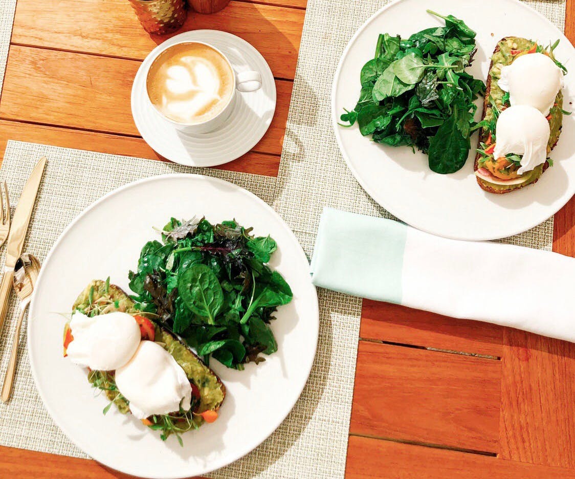 a plate of food on a table