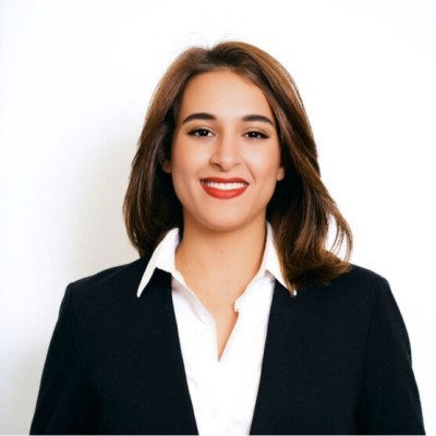 a woman in a black jacket