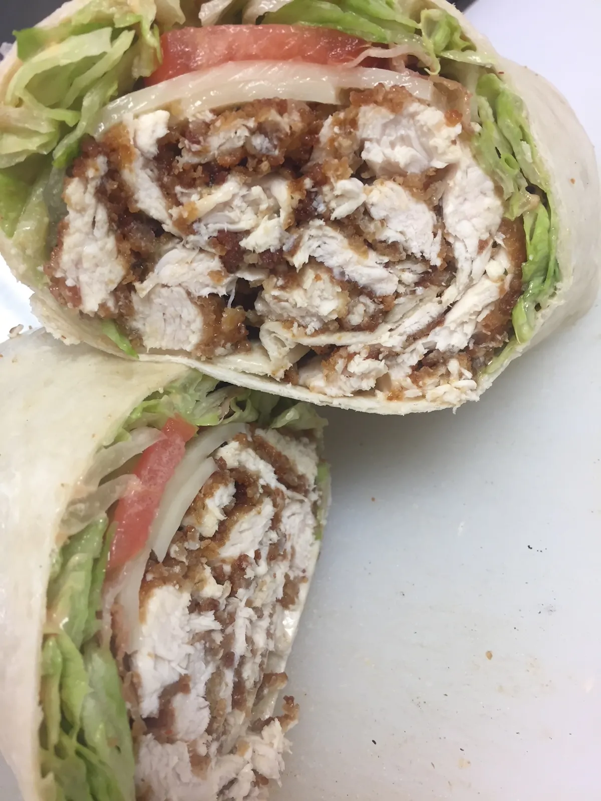 a close up of a sandwich on a plate