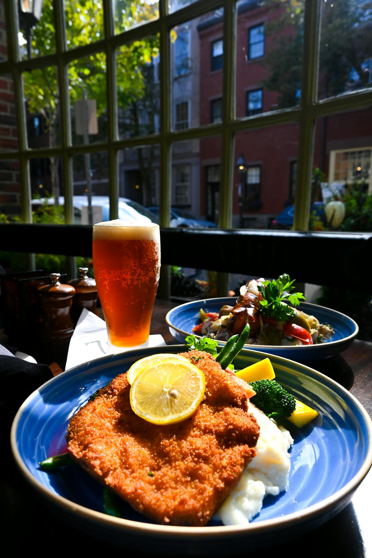 a plate of food on a table