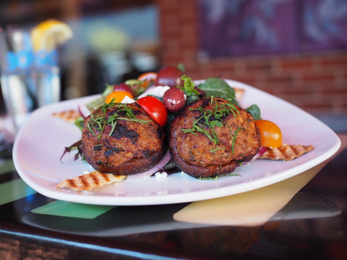 a plate of food on a table