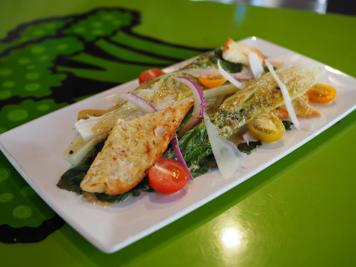 a plate of food on a table