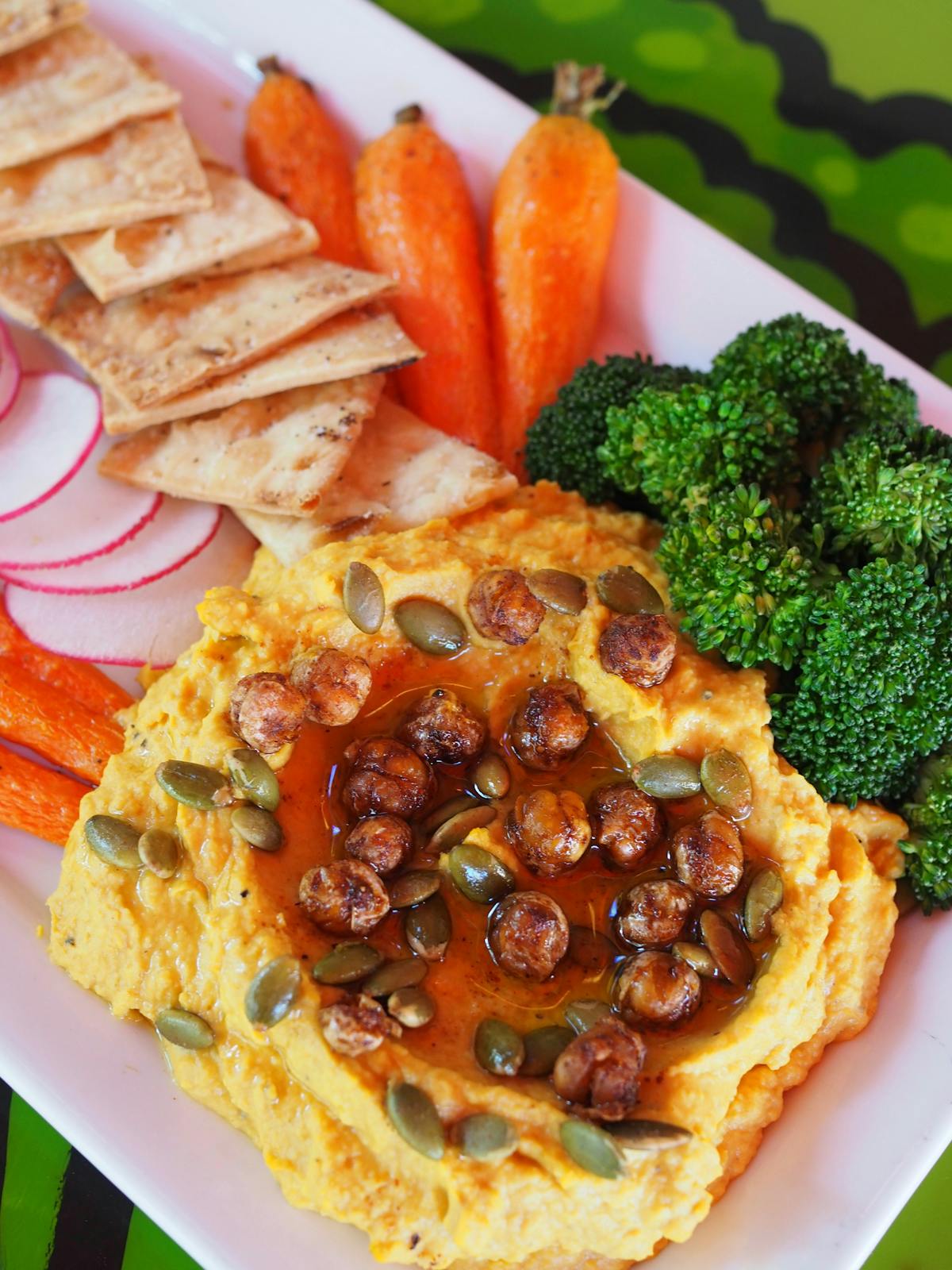 a plate of food with broccoli