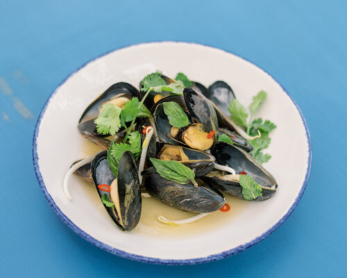 a plate of food on a table