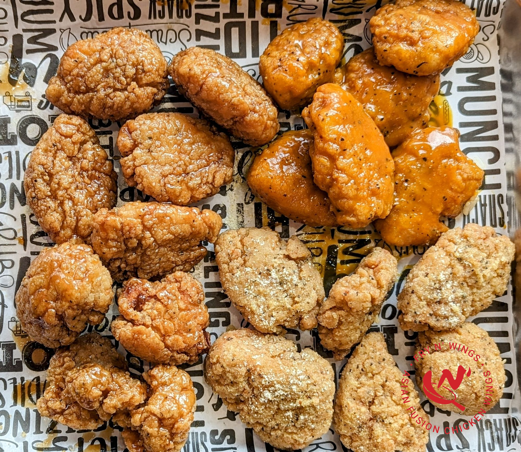 a plate of fried chicken