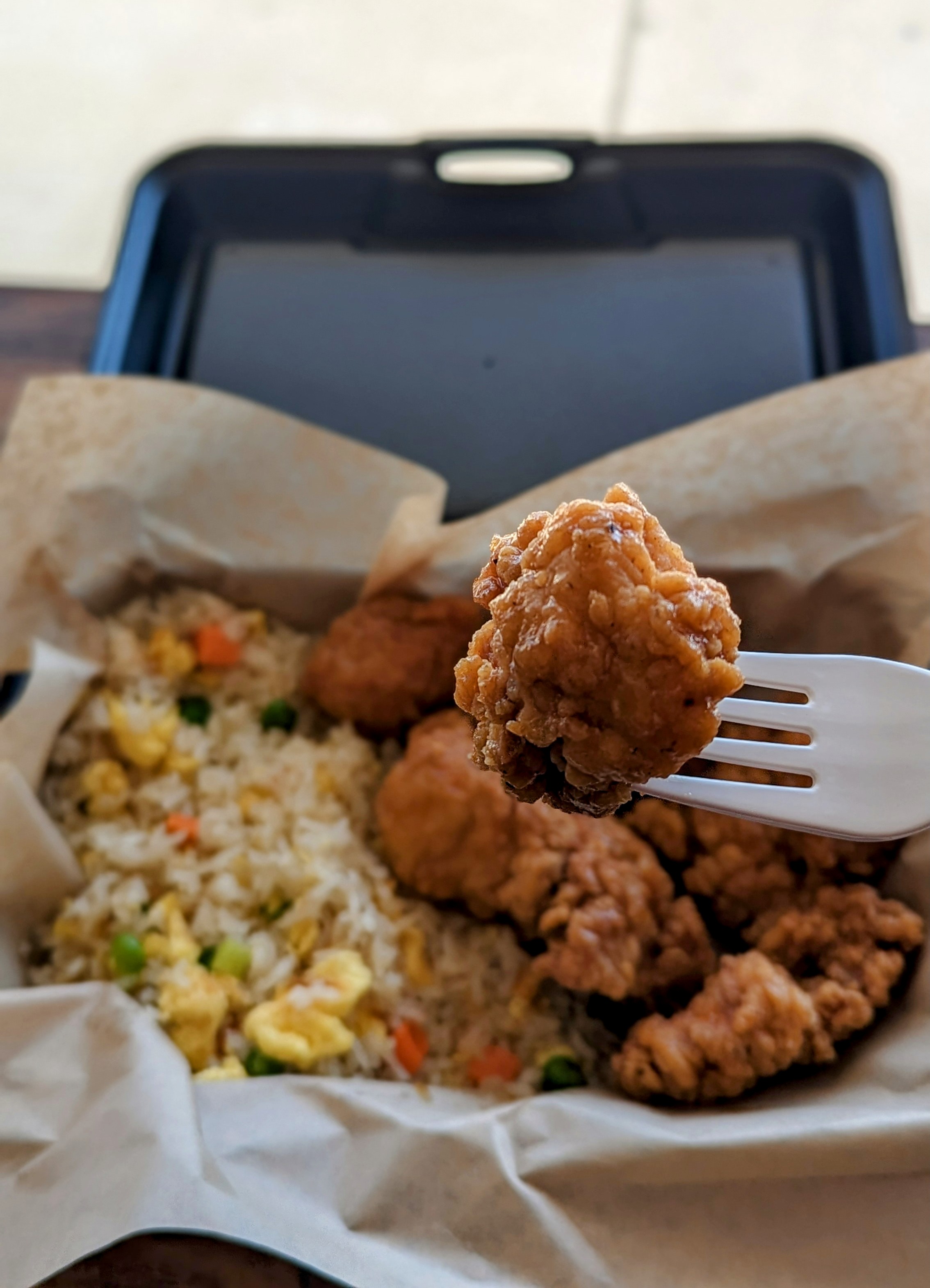 a tray of food on a plate