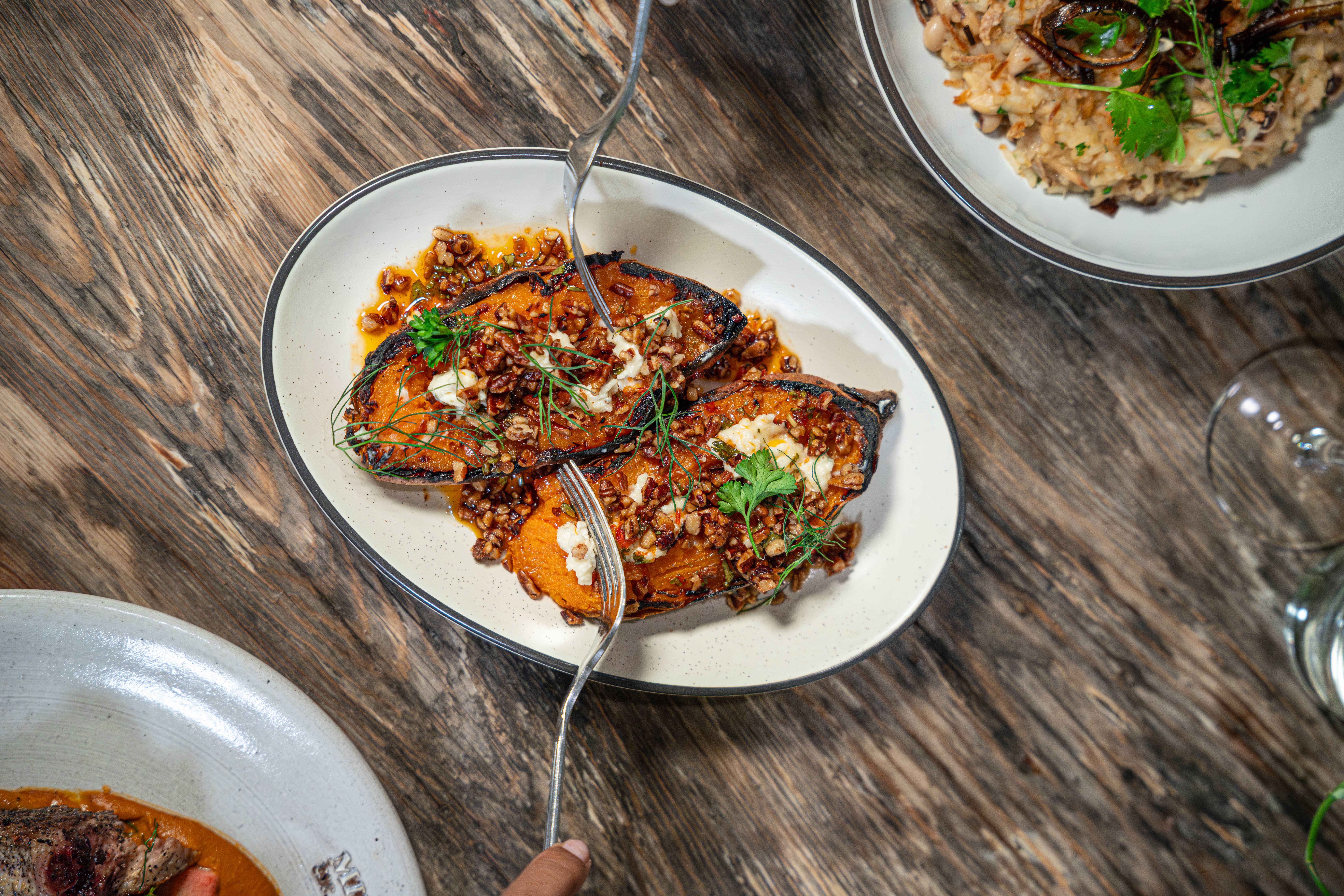 Baked Sweet Potato to be shared