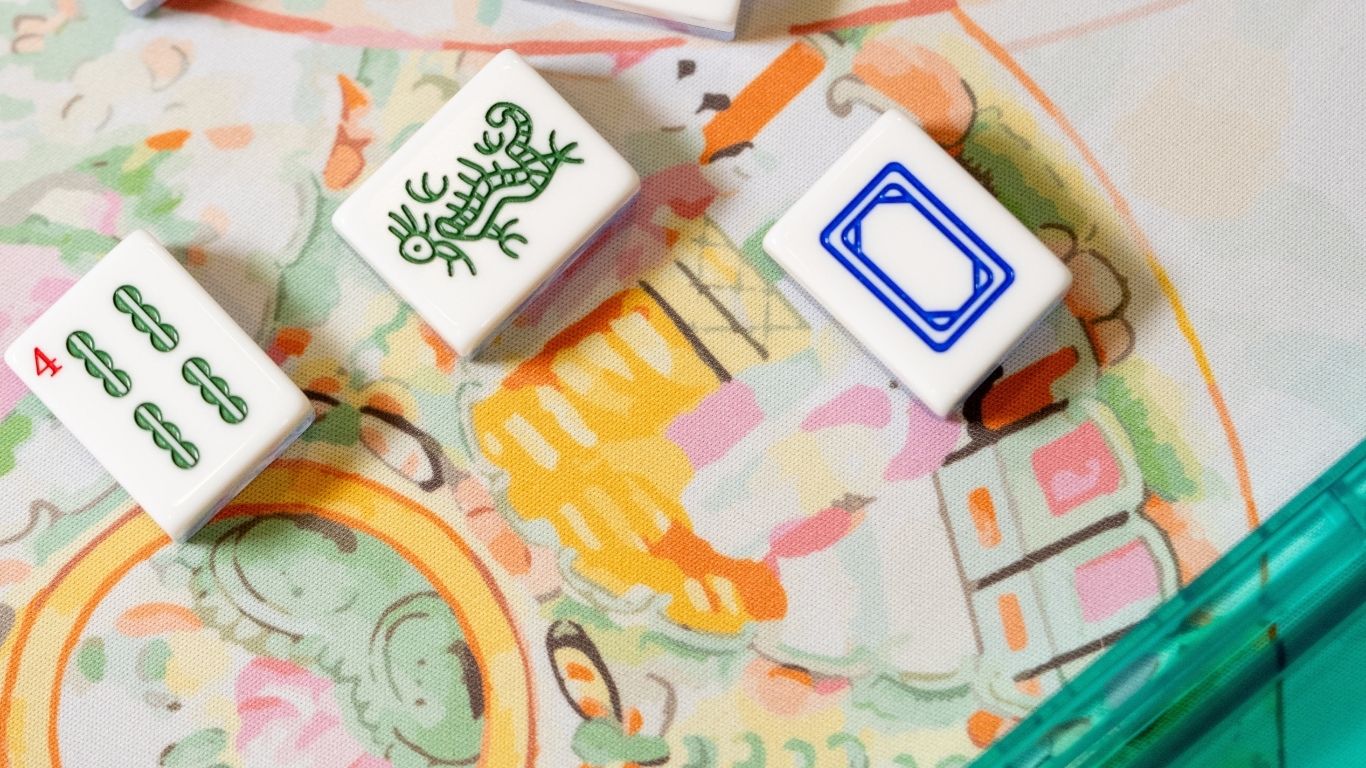 a group of tiles on a table
