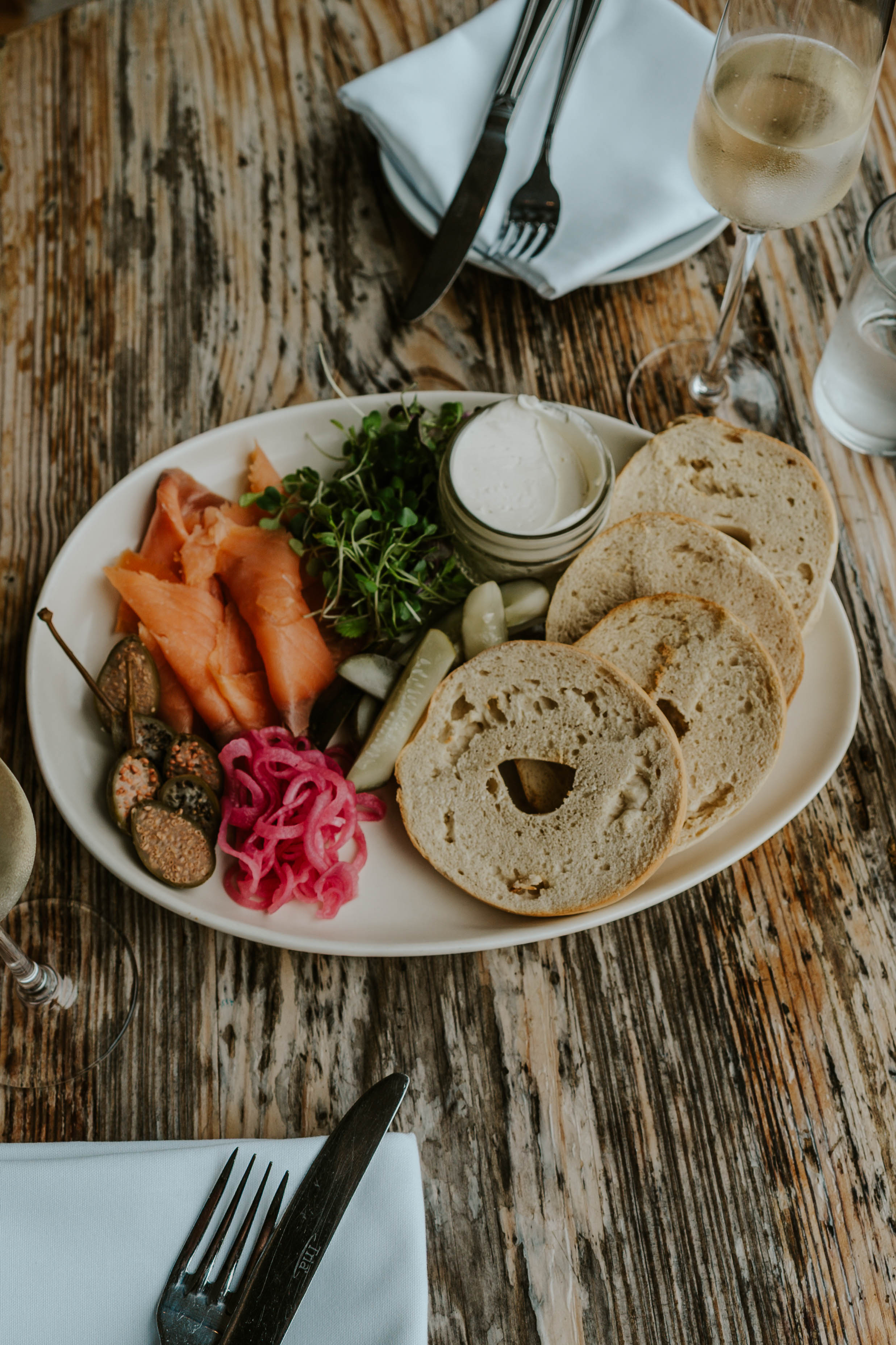 Waco Texas Mother's Day Brunch Lox Toast Board