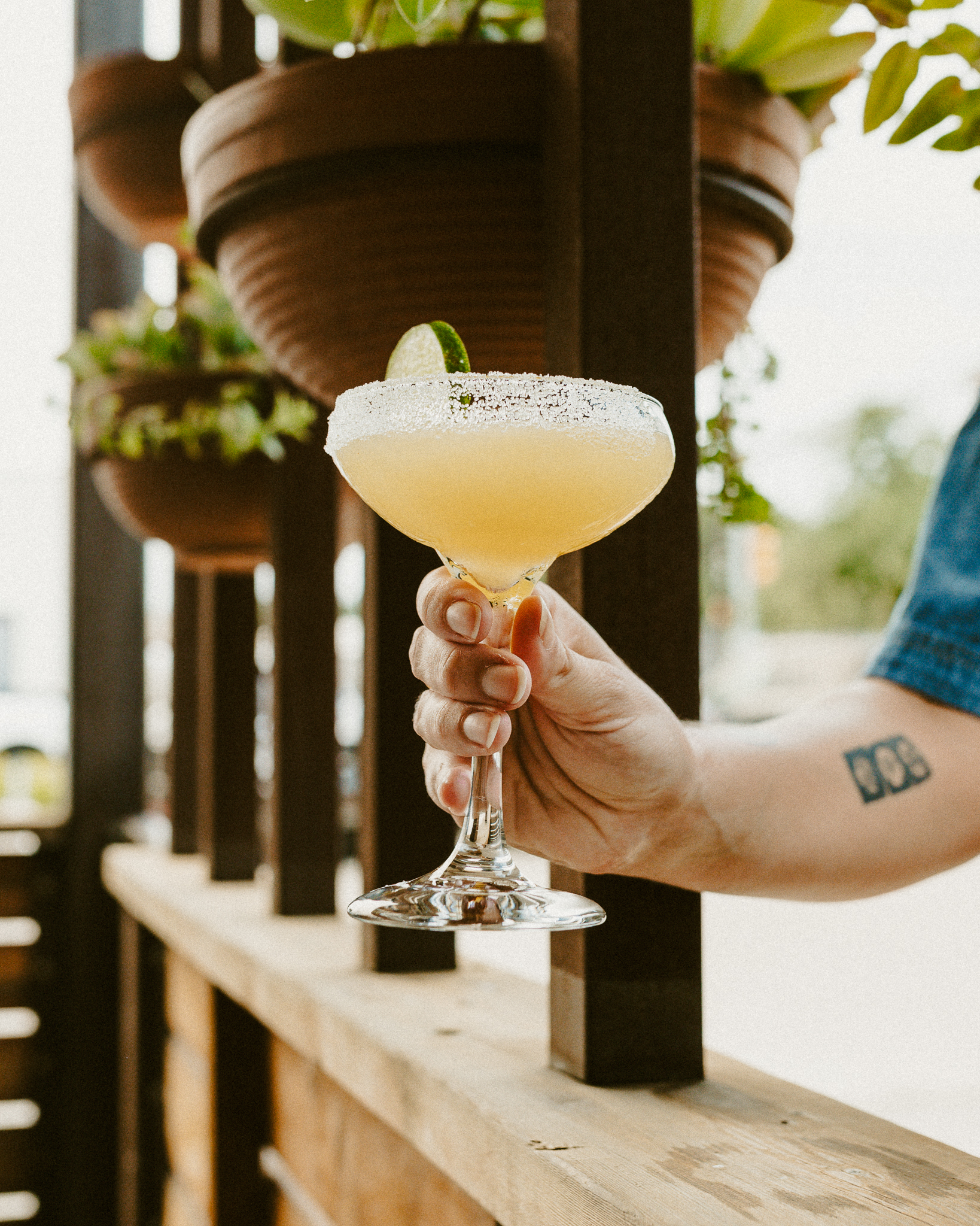 Seasonal Cocktails on the patio in Waco Texas