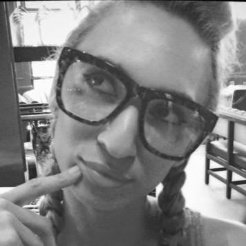 a person wearing glasses