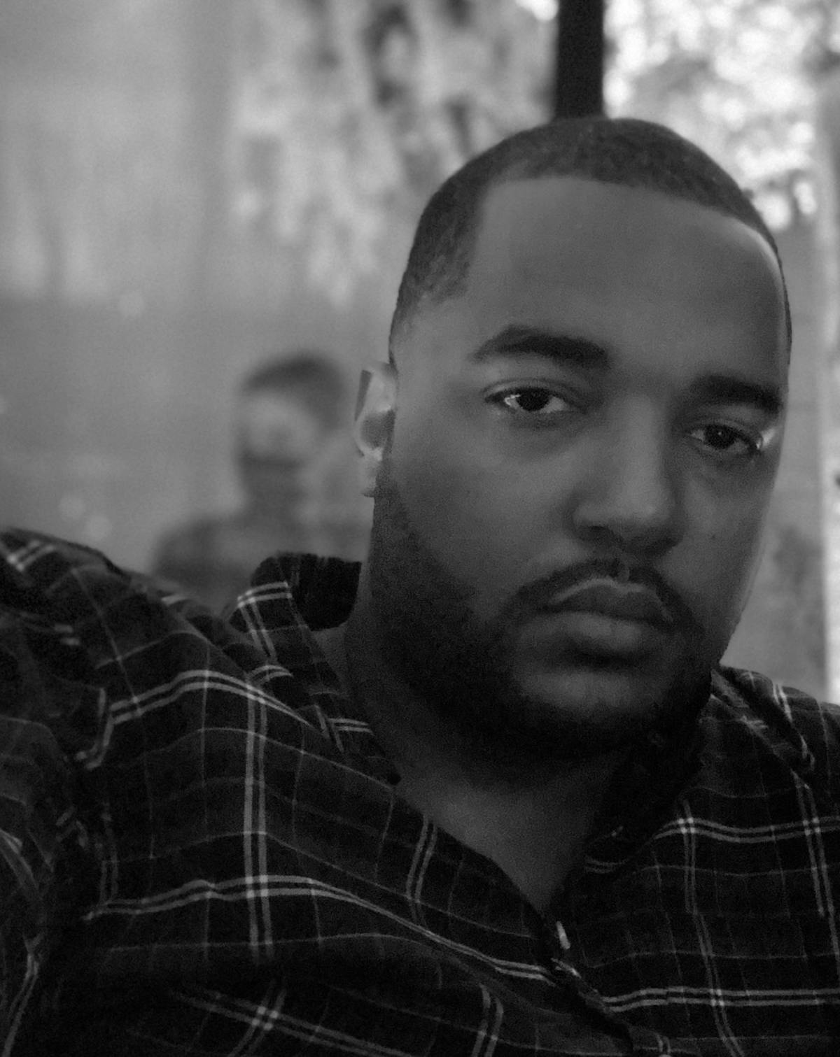 a man looking at the camera