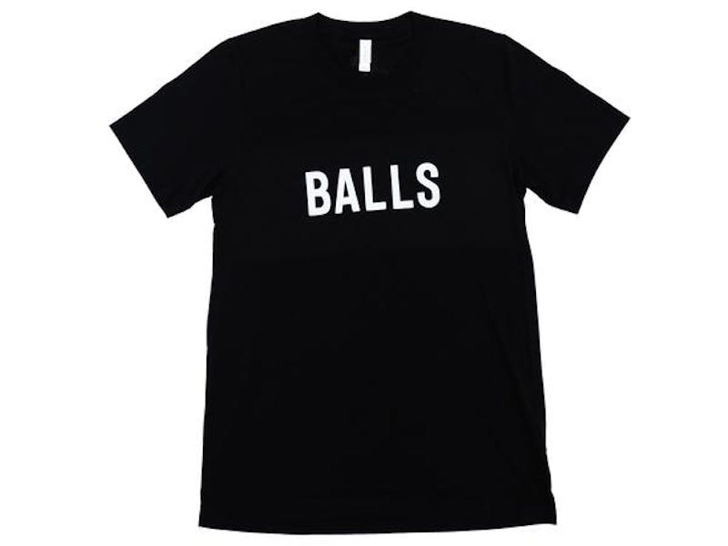 balls tee shirt