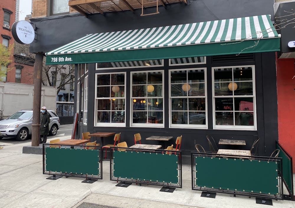 a store front at day