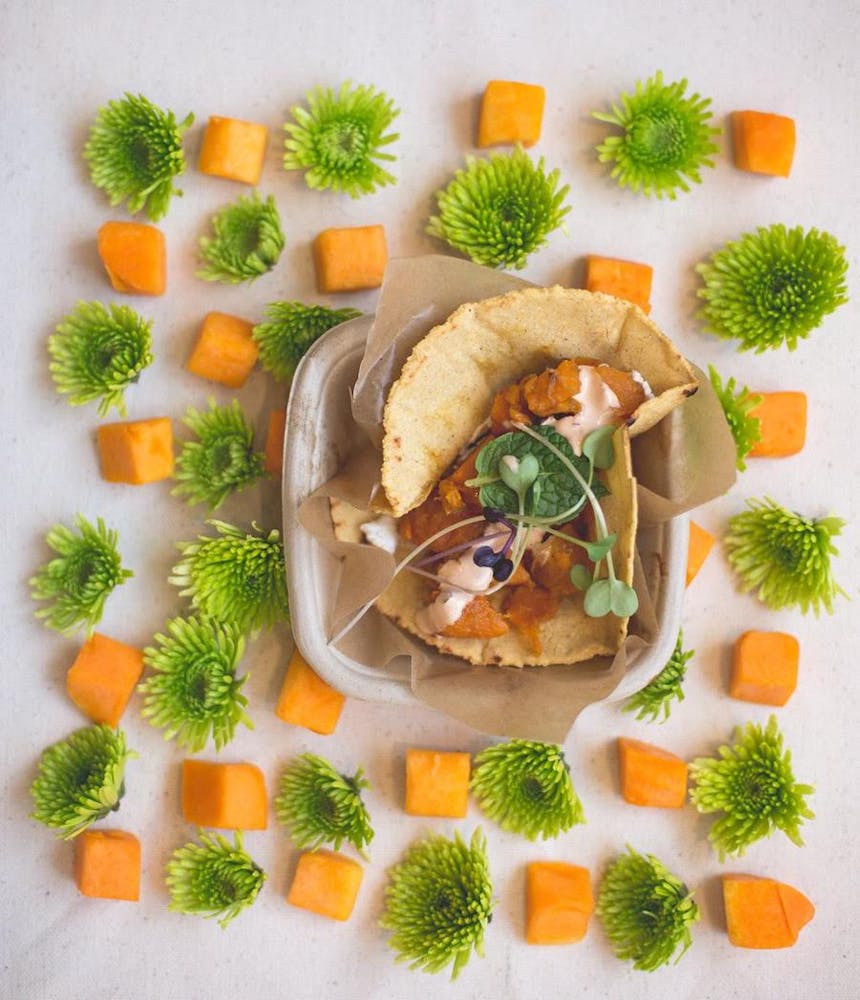 a plate of food