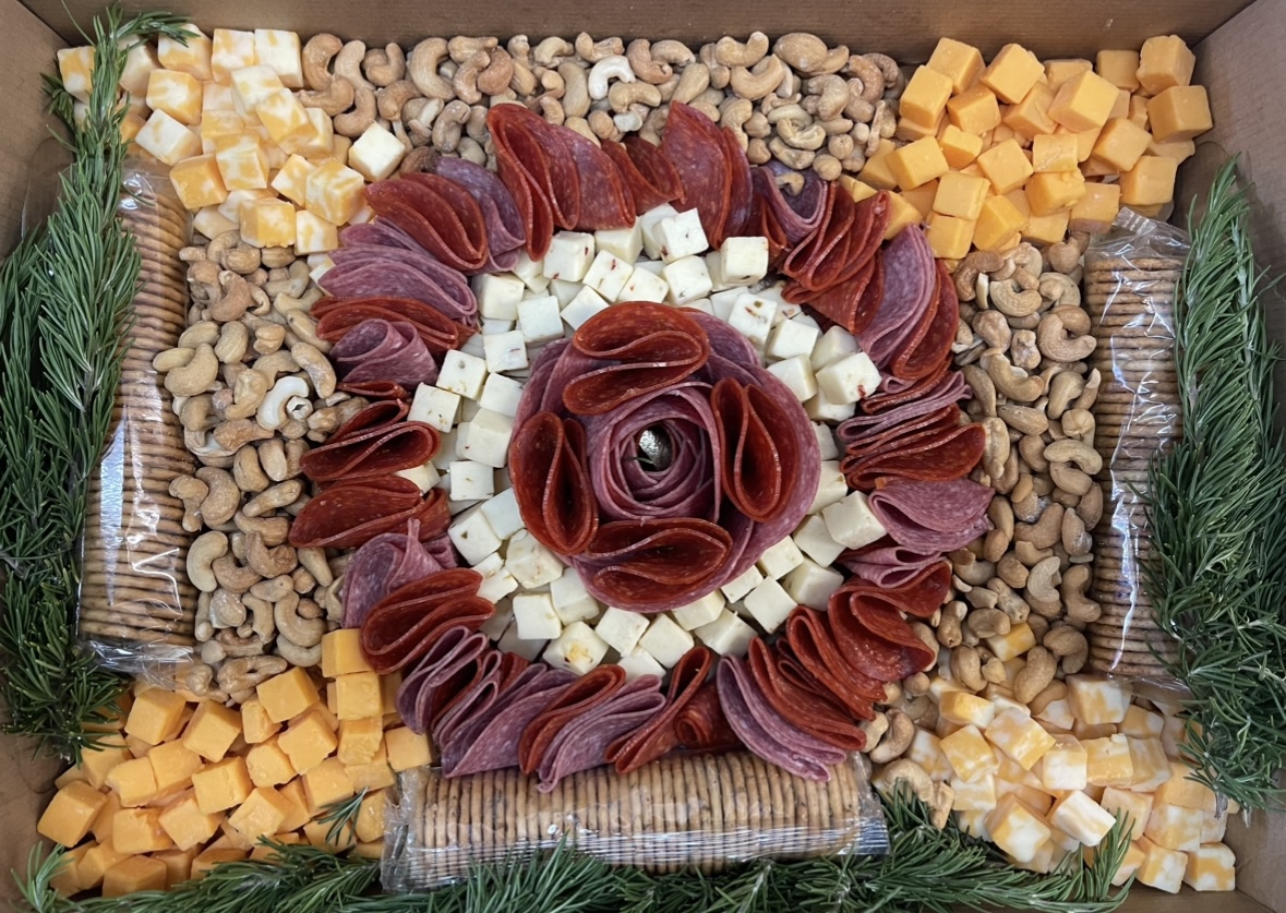 a pile of food