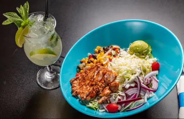 a plate of food on a table