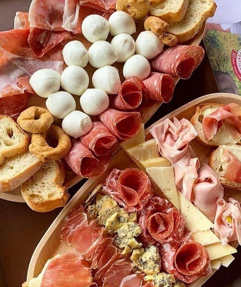 a close up of food