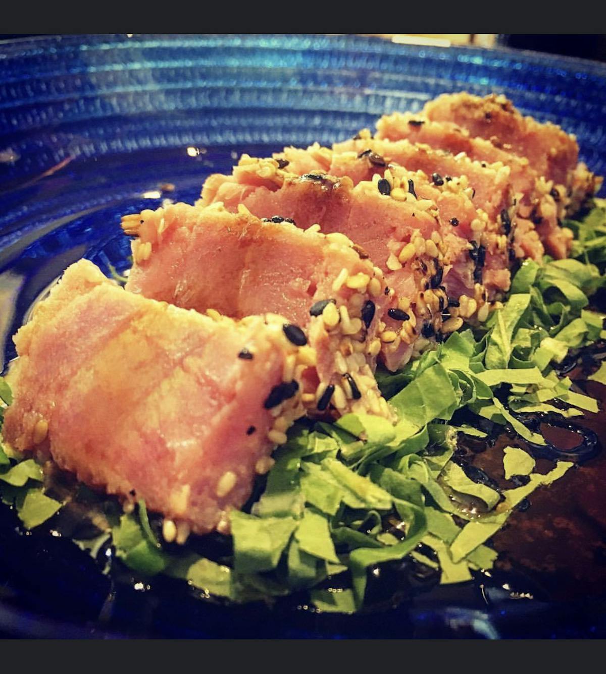 a close up of a plate of food