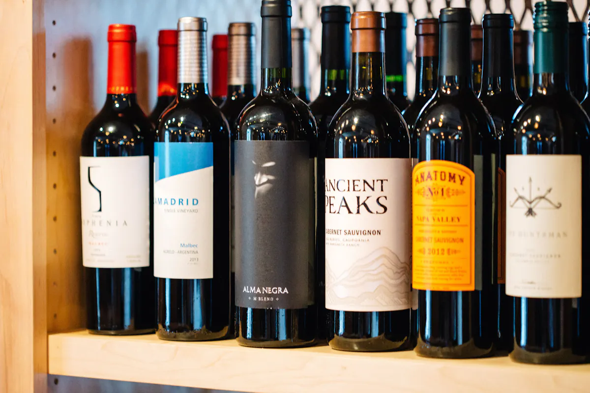 a bottle of wine