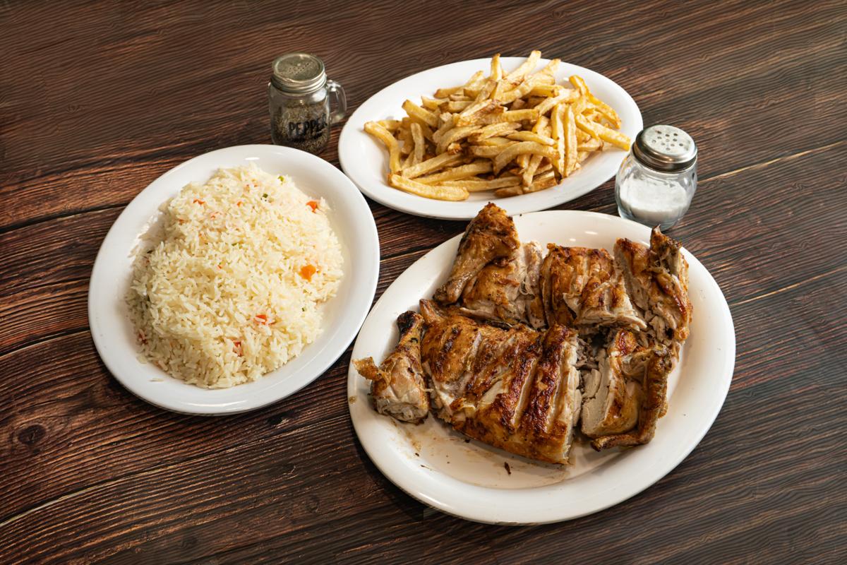 a plate of food on a table
