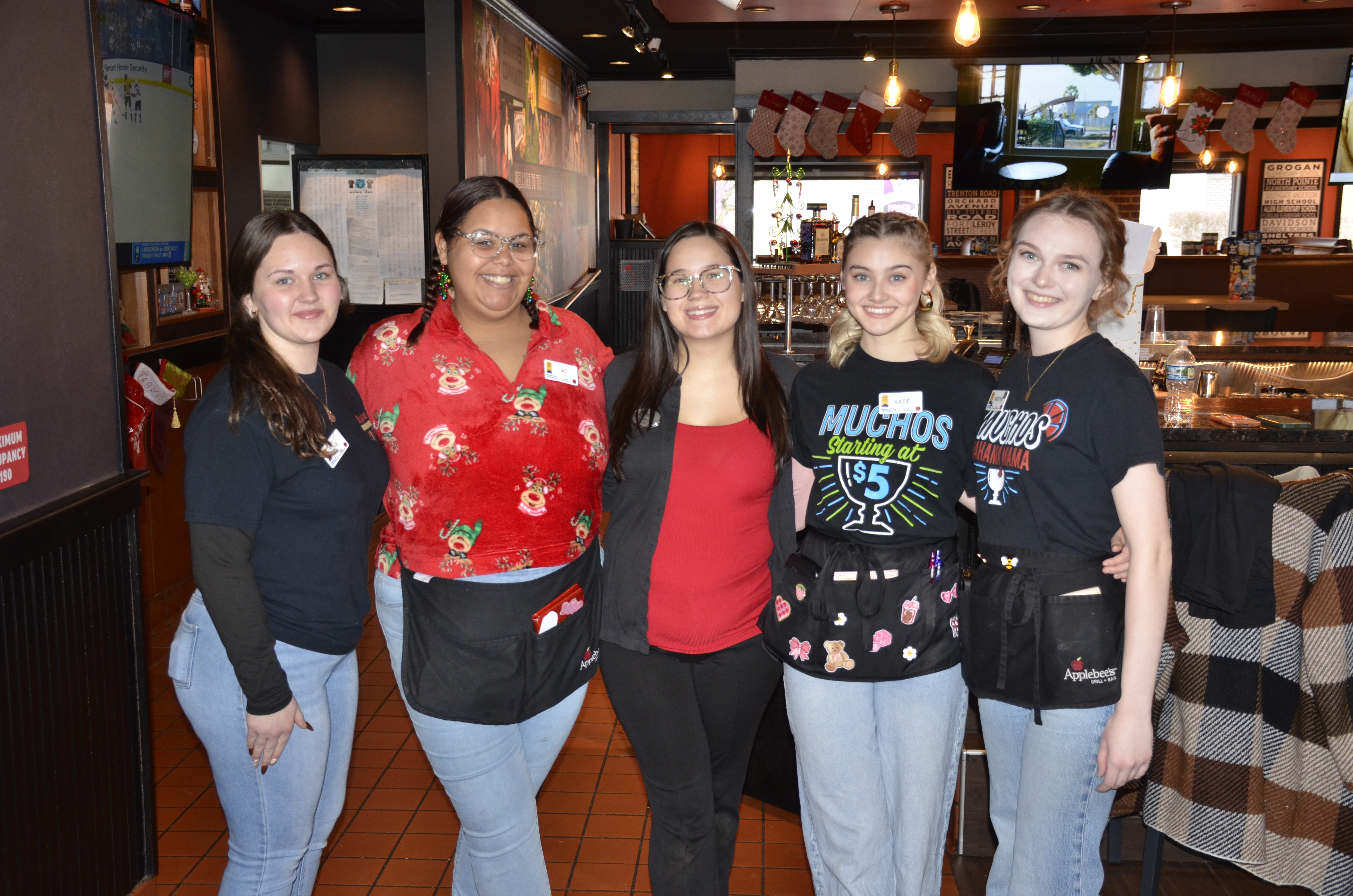 people posing for the camera