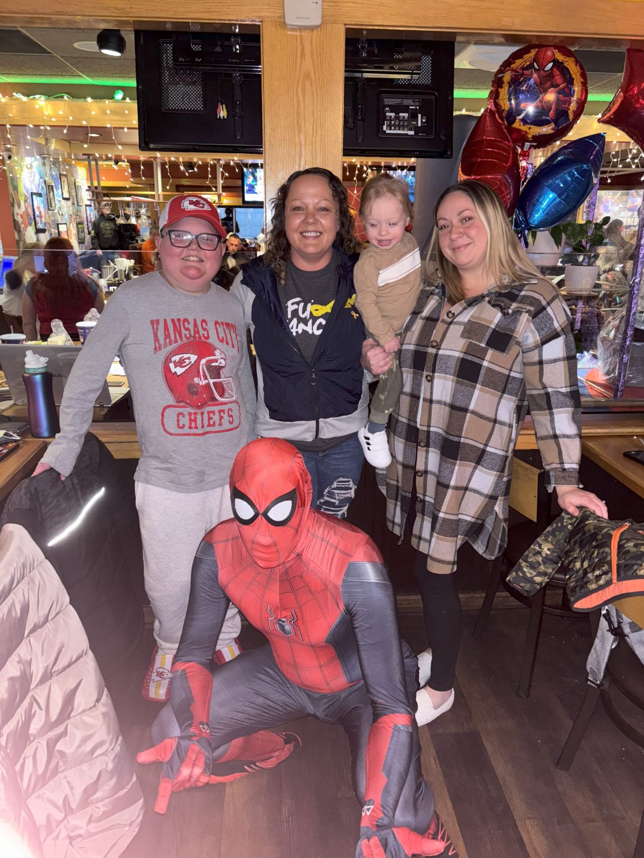 people posing for the camera 