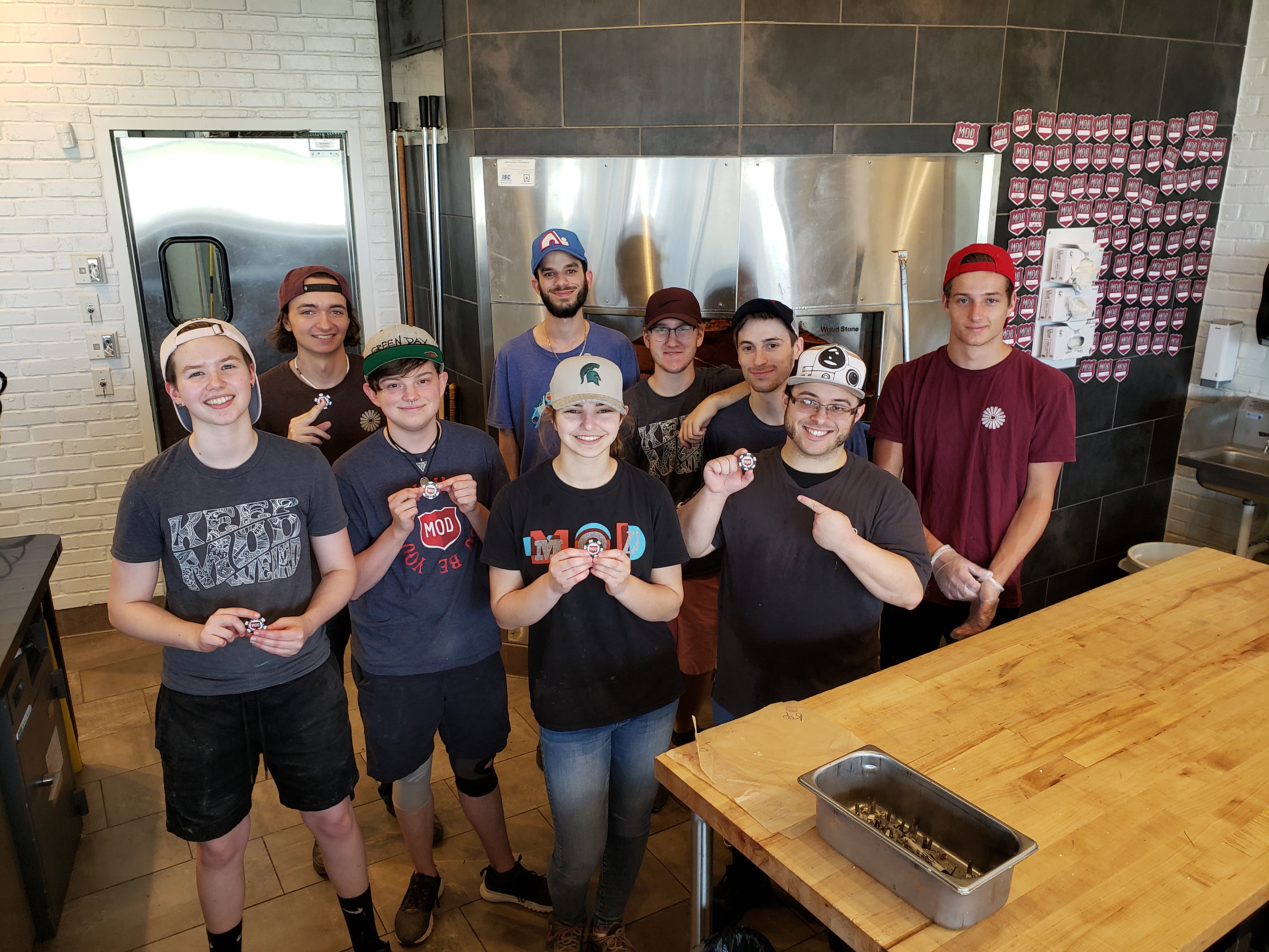 people posing for the camera