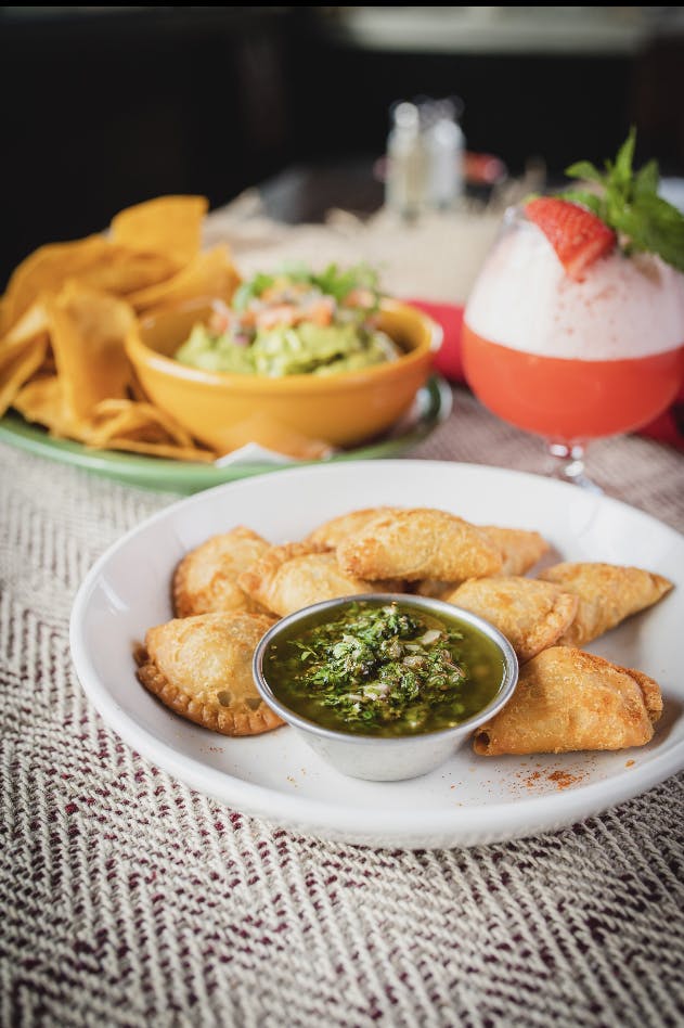 a plate of food on a table
