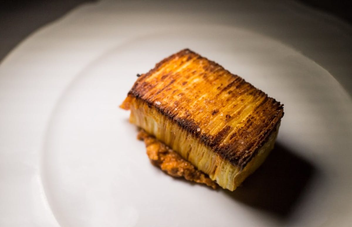 Yesterday's 100 layer lasagna on a plate