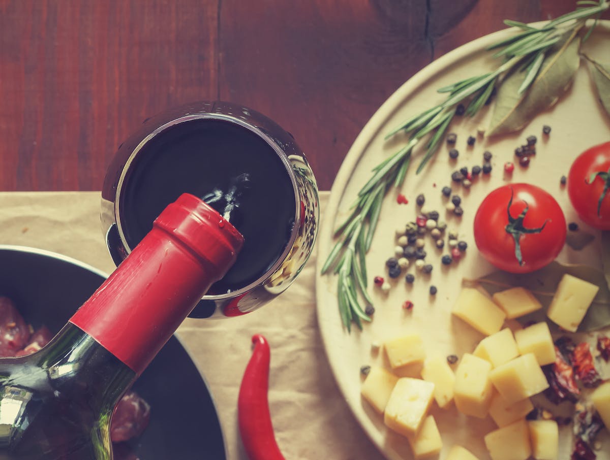 a plate of food on a table