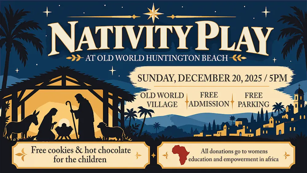 nativity play at old world village december 20, 2026
