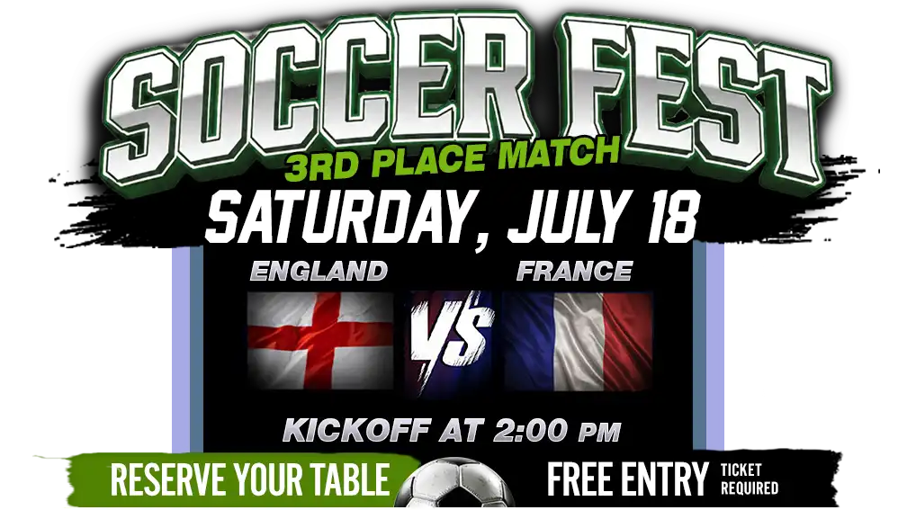 a poster for a football match