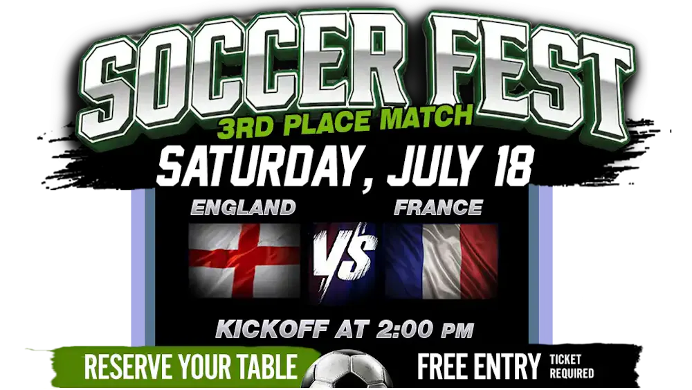 a poster for a football match
