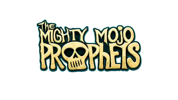 a gold text with a skull on it