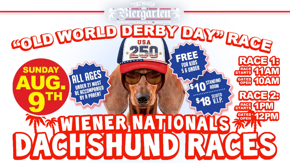Wiener Dog Races at Old World Village Huntington Beach