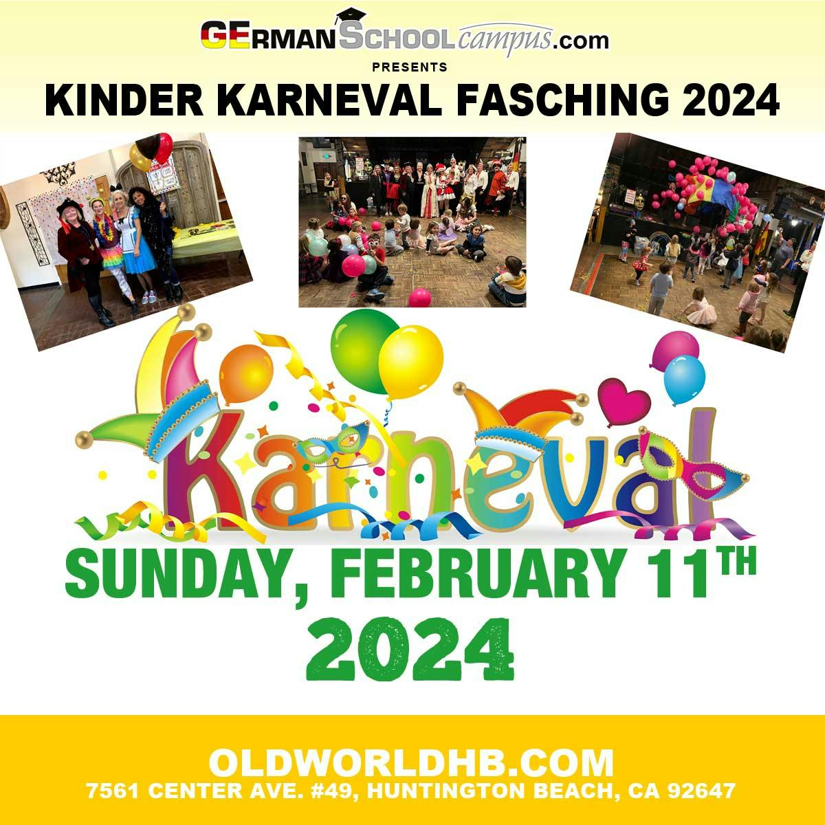 Kinder Karneval Fasching 2024