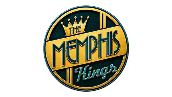 a logo with text on it