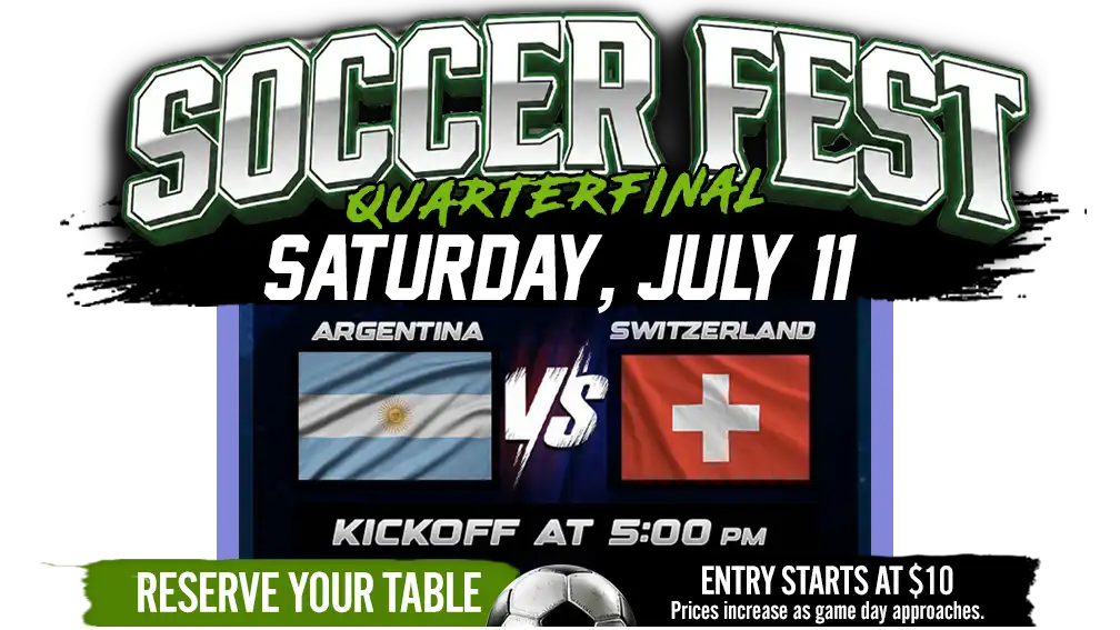 a poster for a football event