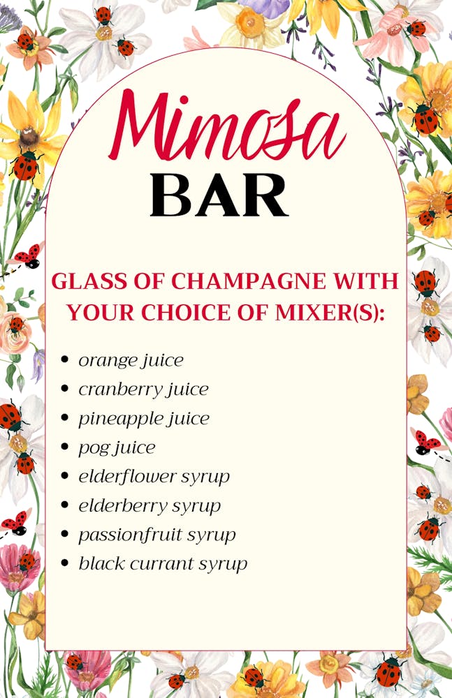 Mimosa Bar at Spring Fest Old World Huntington Beach