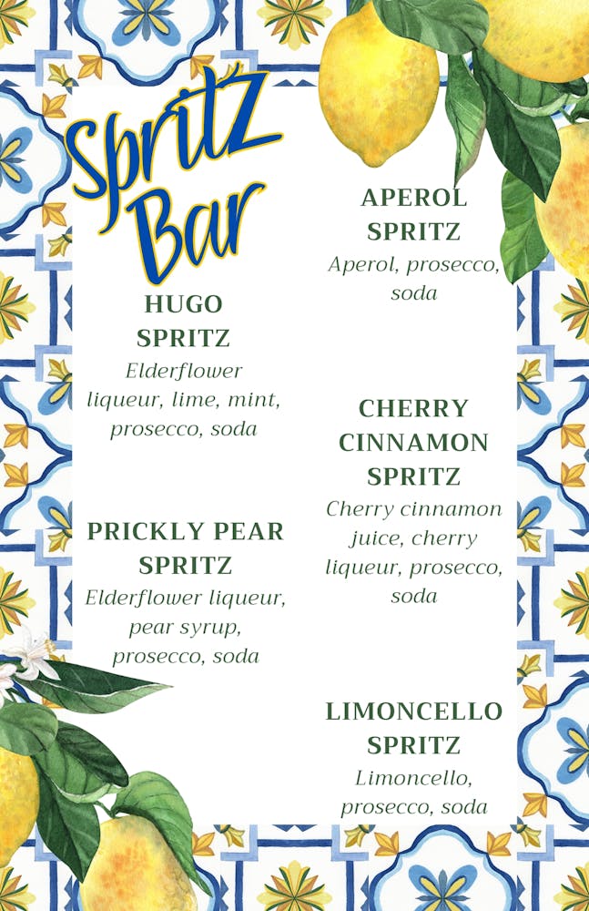 Spritz Bar at Spring Fest Old World Huntington Beach