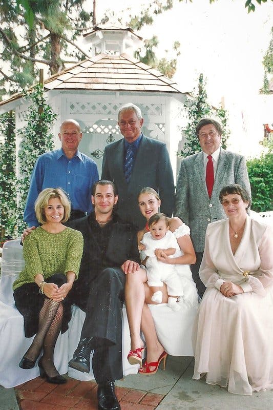 a group of people posing for a photo