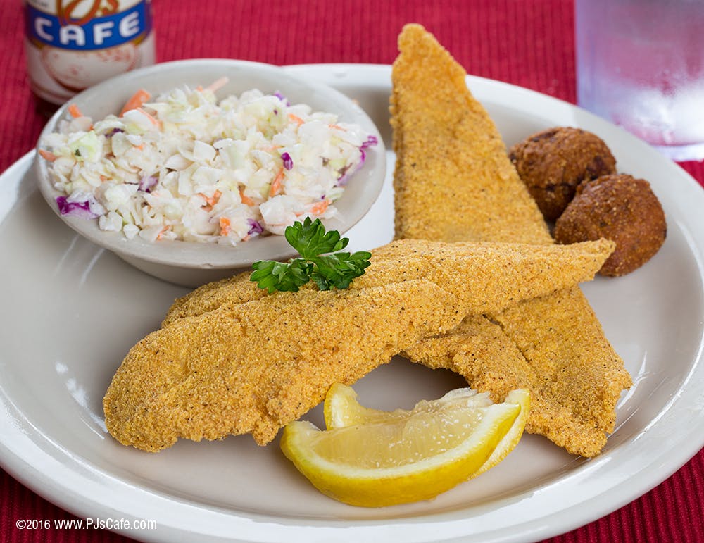 a plate of food on a table