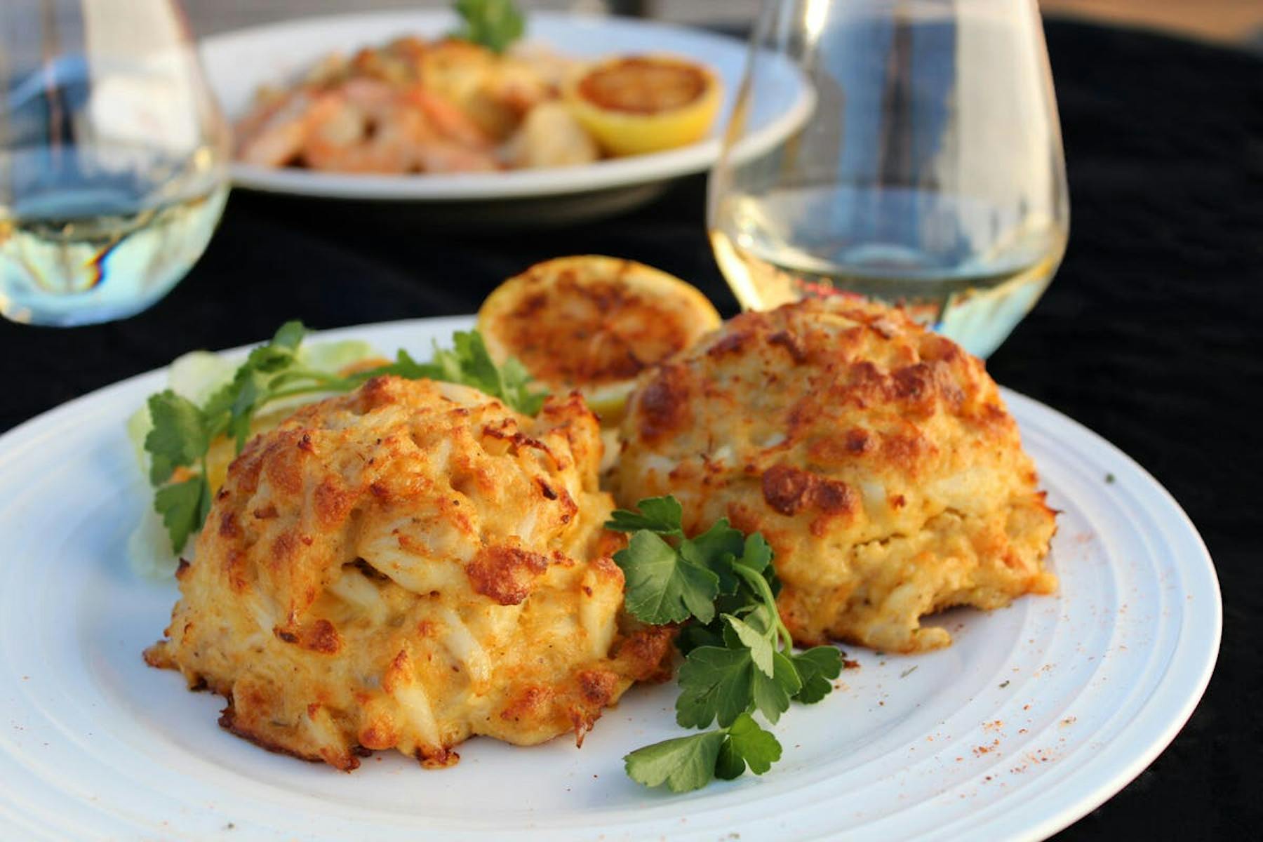 a plate of food on a table