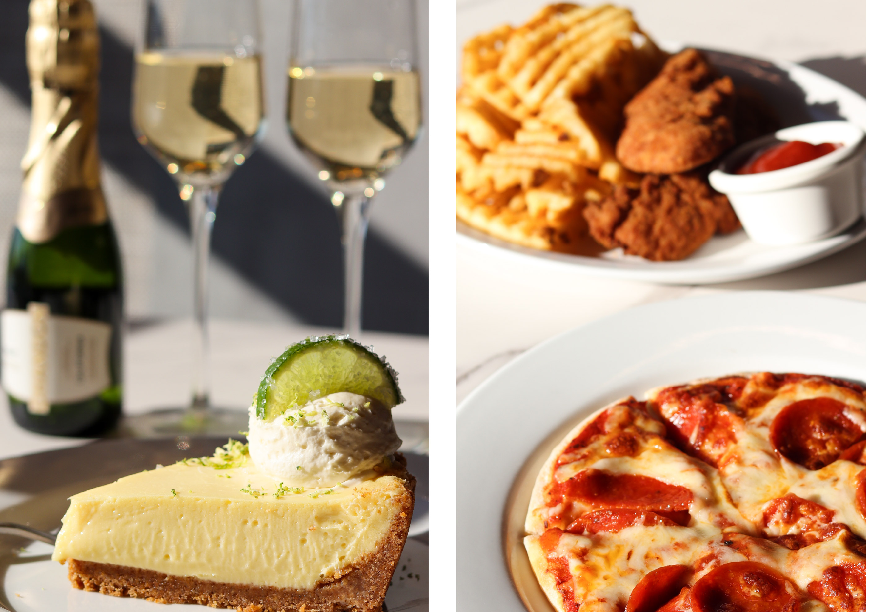 a plate of food on a table