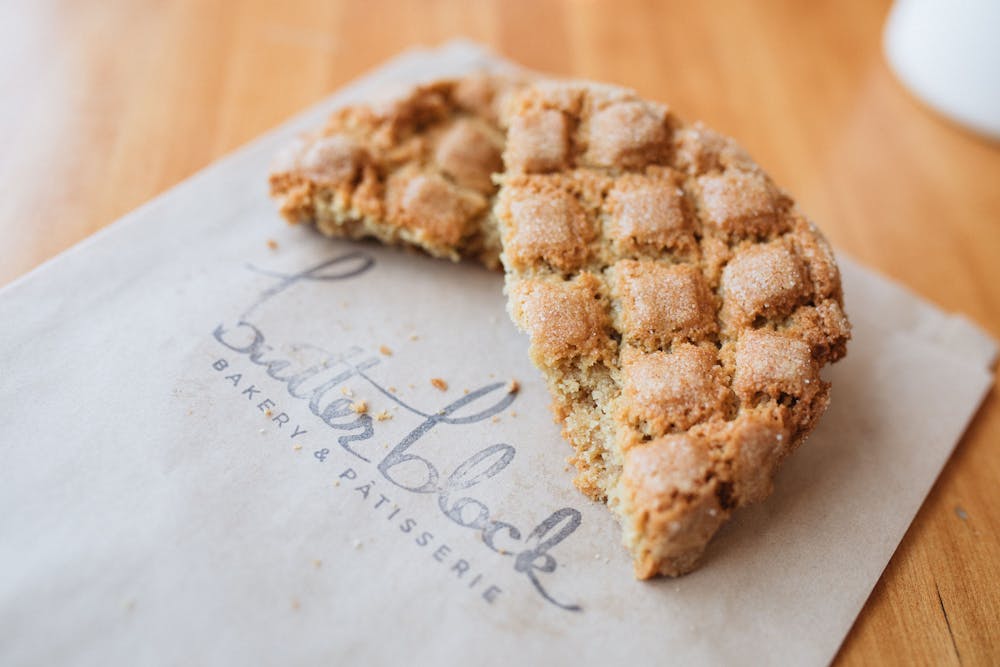 a kitchen with a table in a room