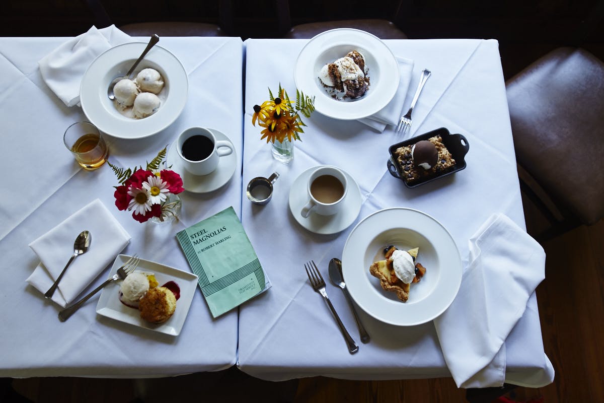 a plate of food on a table