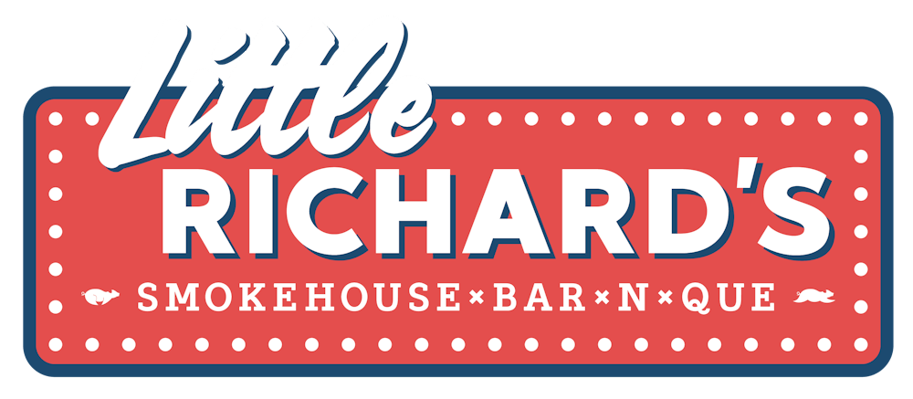 a red and white sign with white text