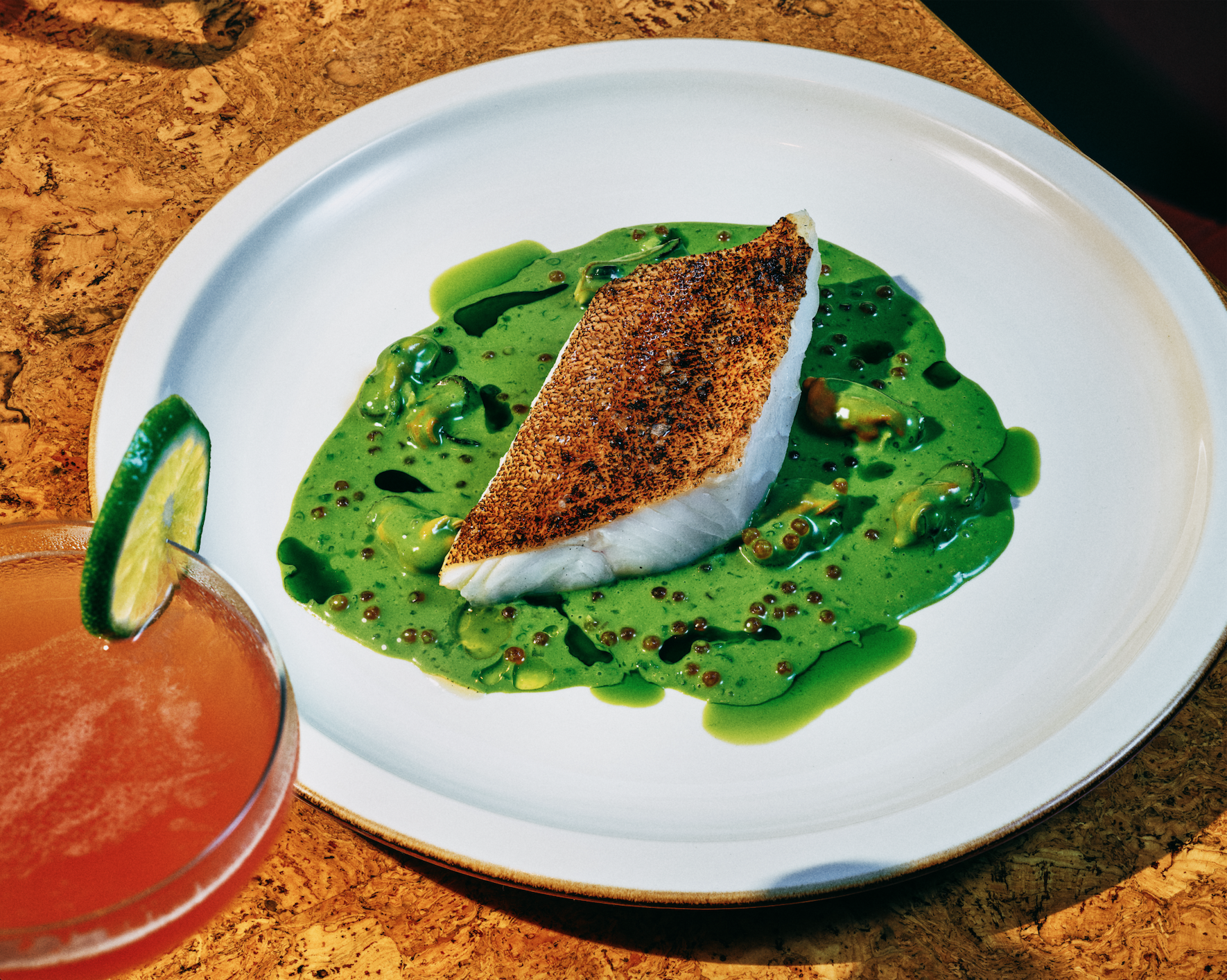 a plate of food on a table